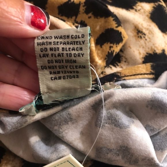 Flying Tomato Leopard Print Nightgown Sz L NWT - Picture 5 of 6